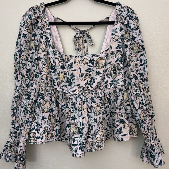 Anthropologie Pilcro Long-Sleeve Babydoll Top size XL - Picture 10 of 10